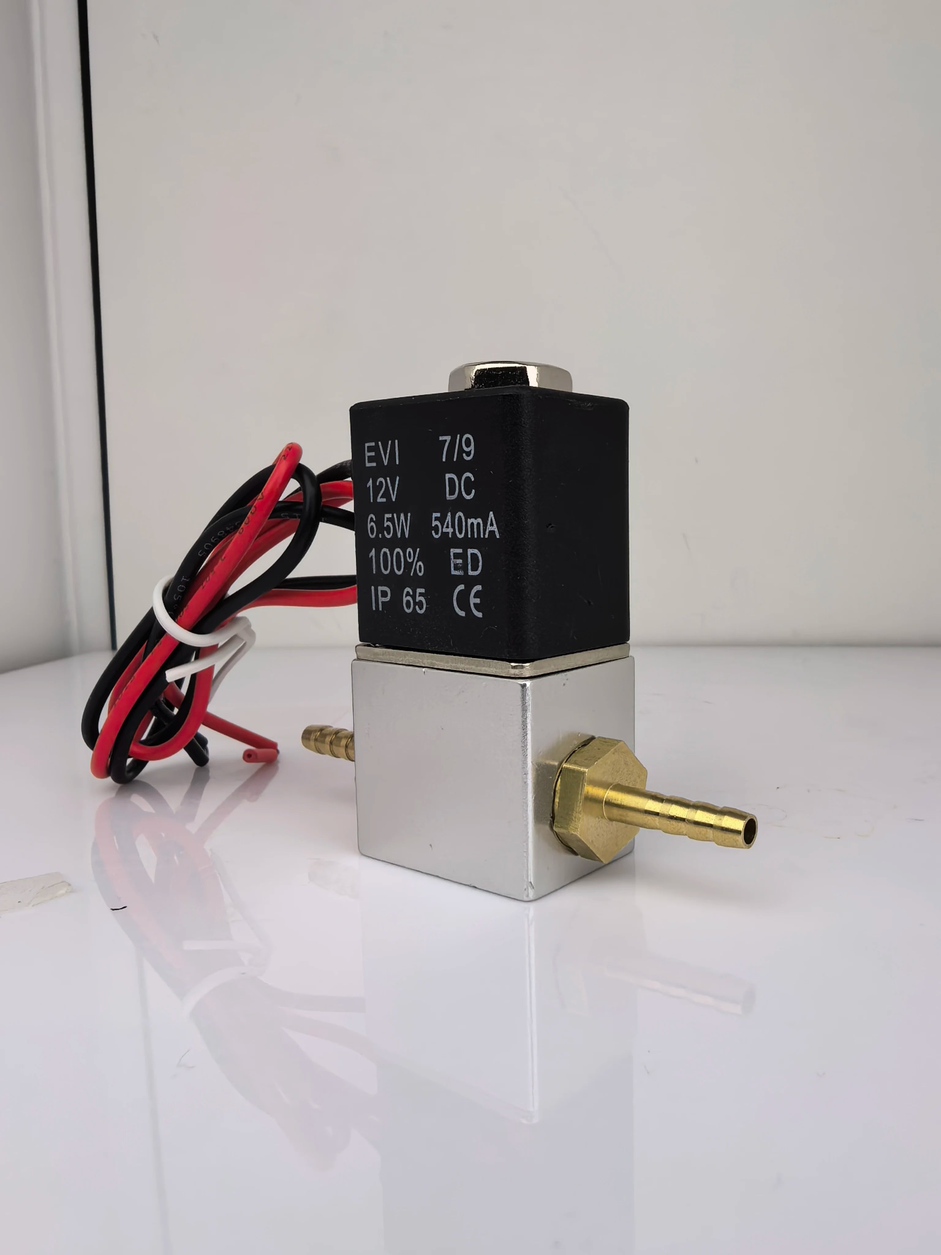 DC12V 24V AC110V 220V Normally Closed 1/4"Silent Oil Free Bidirectional NormallyClosed Pneumatic Solenoid Valve