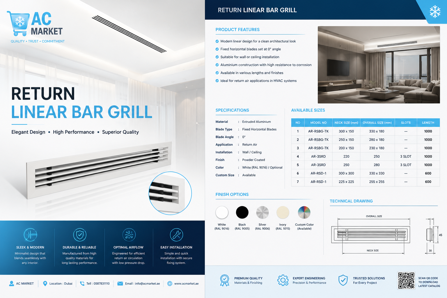 3 SLOT GRILL DIFFUSER 3