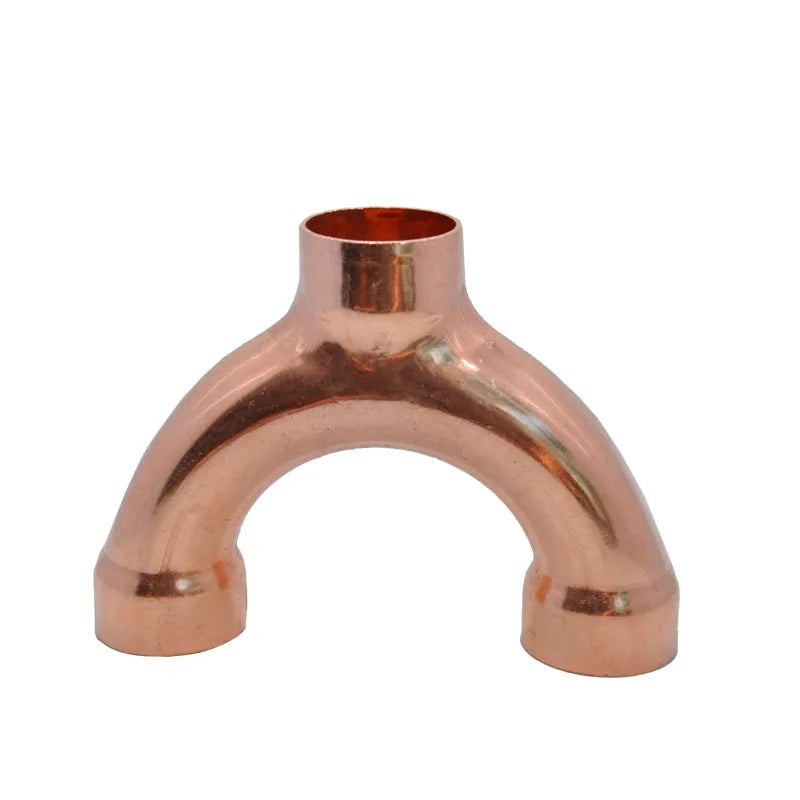 9.52-42mm Copper Fitting Equal Big Y Type 3 Ways Socket Welding Pipe Connector for Air Conditioning Refrigeration