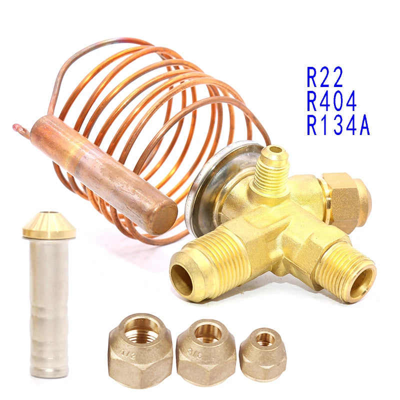 THW thermal expansion valve external balance Equilibrium suitable for R22/R404/134A refrigerant in fry-type ecaporator