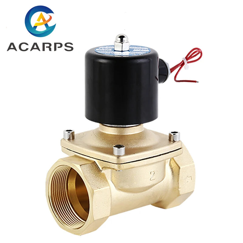 DN15 DN20 DN25 DN32 DN40 DN50 Electric Solenoid Valve 220V 110V 24V 12V Normally Closed Brass Solenoid Valve For Water Oil Air