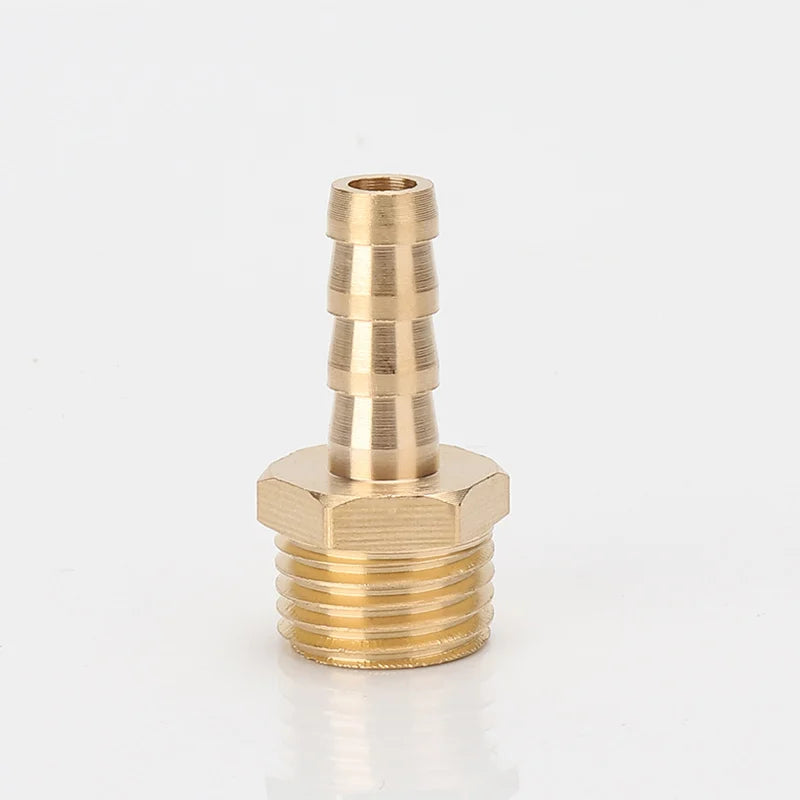 Hose Brass Pipe Fitting 4mm 6mm 8mm 10mm 12mm 19mm Barb Tail 1/8" 1/4" 1/2" 3/8" BSP Male Connector Joint Copper Coupler Adapter