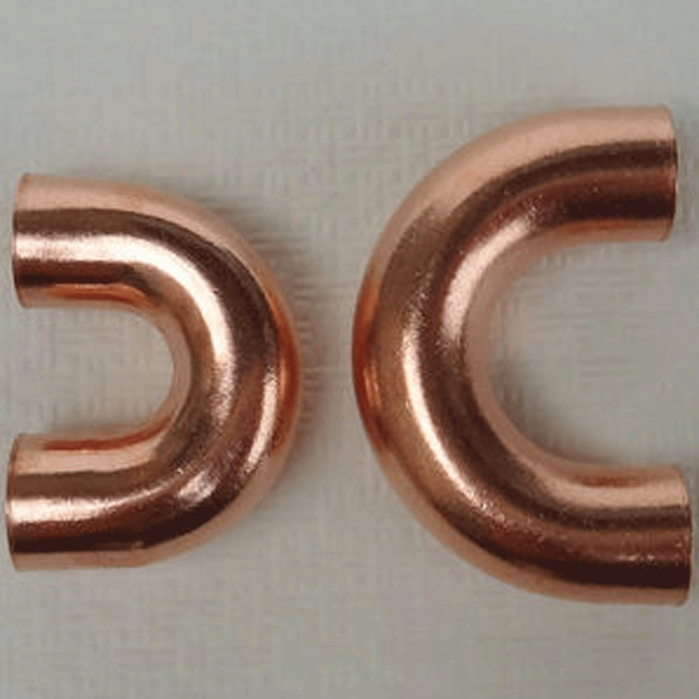7 7.94 9.52 12.7 15.88 16 19mm 5/16" 3/8" 1/2" 5/8" 3/4" Pipe OD Copper 180 Degree Return Bend Fitting For Air Connditioner