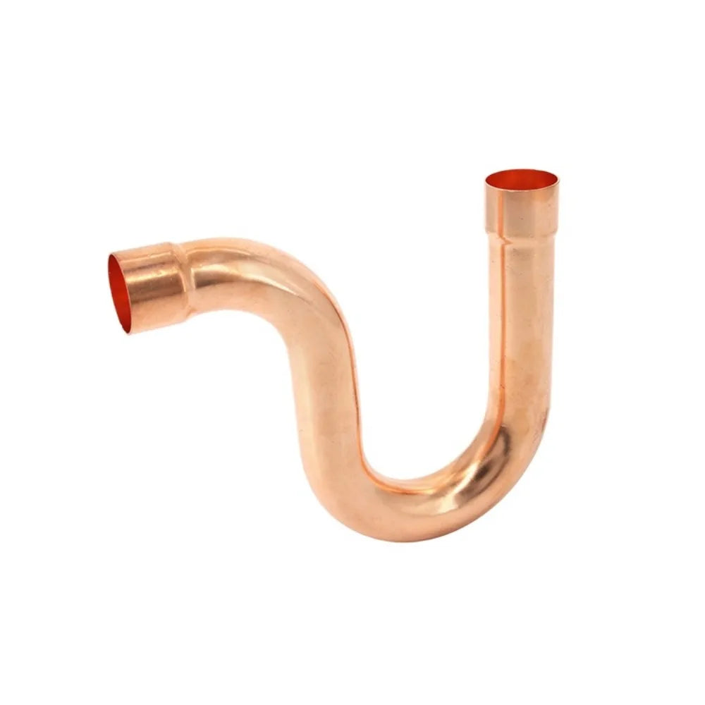 9.52-54mm Weld Socket End Feed Copper P-Shaped Oil Return Bend Compensator Submerged Snake Refrigeration Unit Air Coniditoining