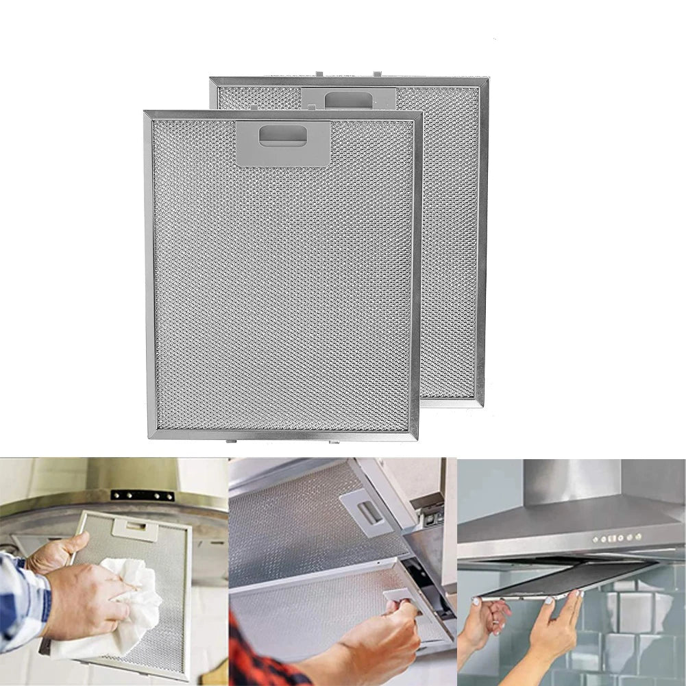 2PCS Grease Filters Aluminum Mesh 30cm