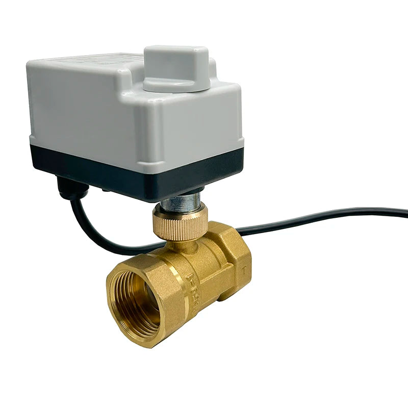 DN15 DN20 DN25 DN50 Brass Motorized Ball Valve 220V 12V 24V 3-Wire 2-Control Electric Actuators with Manual Switch