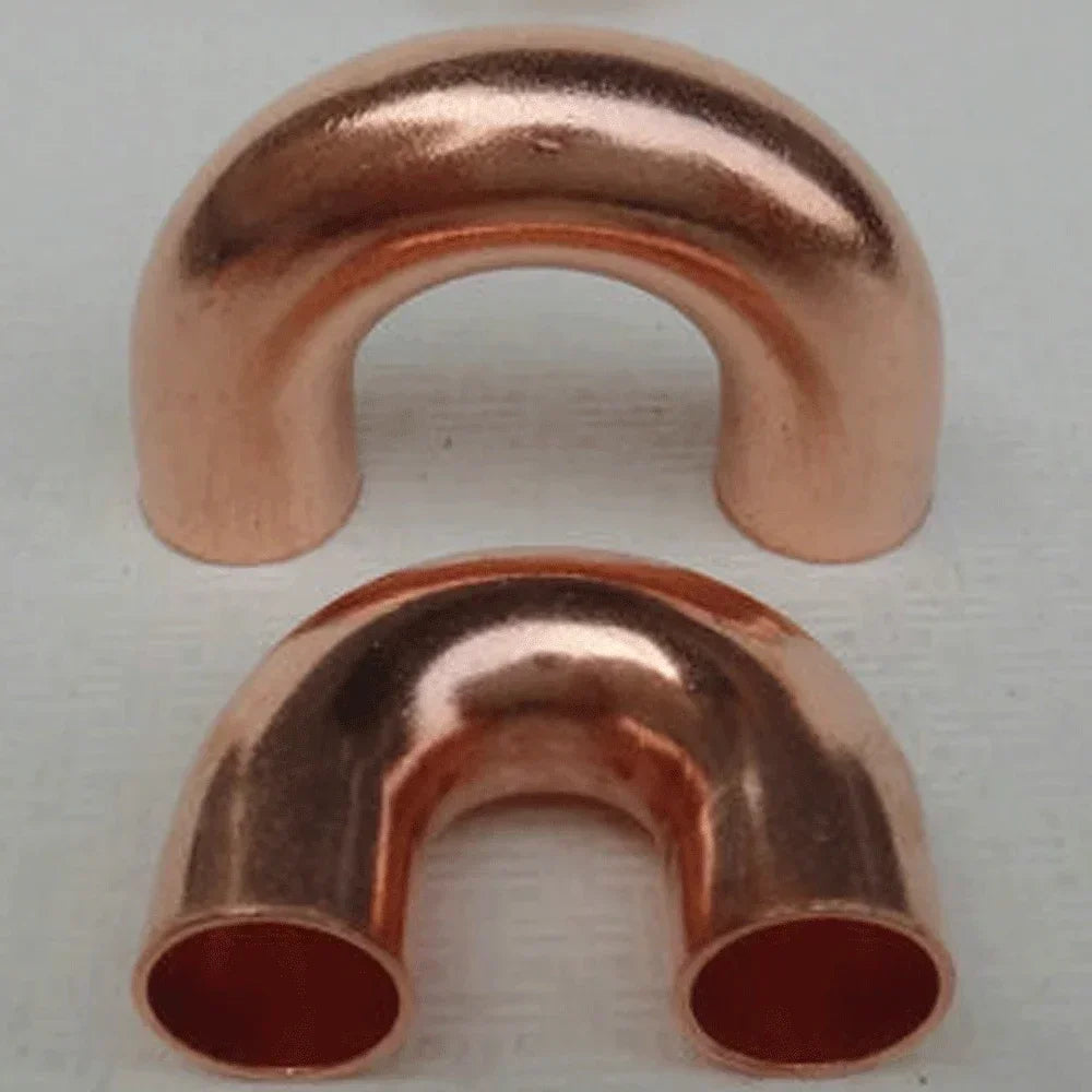7 7.94 9.52 12.7 15.88 16 19mm 5/16" 3/8" 1/2" 5/8" 3/4" Pipe OD Copper 180 Degree Return Bend Fitting For Air Connditioner