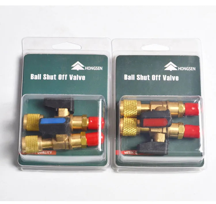 Hosen Charging Valve with Safety Release,Universal for R410A/R134a Refrigerant,Low-Pressure Stop Valve Car AC System,Accessories