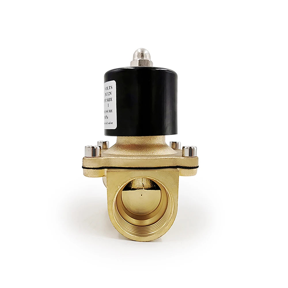DN15 DN20 DN25 Brass Electric Solenoid Valve 1/2" 3/4" 1" Normally Closed Pneumatic For Water Oil Air 12V 24V 220V