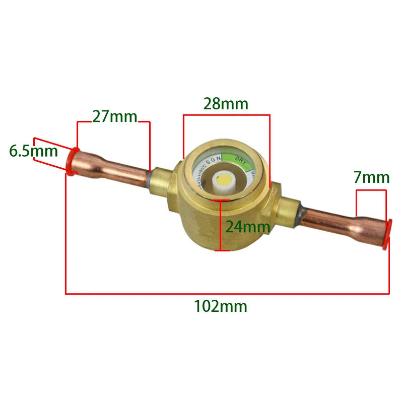 Central Air Conditioning Danfoss SG sight glass Cold Storage Refrigeration Equipment Unit Refrigeration Accessories
