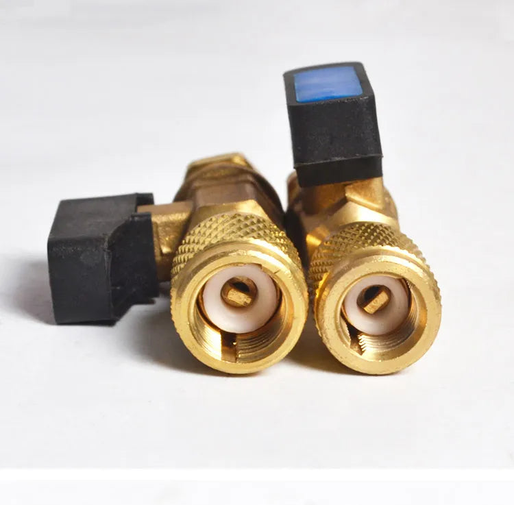 Hosen Charging Valve with Safety Release,Universal for R410A/R134a Refrigerant,Low-Pressure Stop Valve Car AC System,Accessories