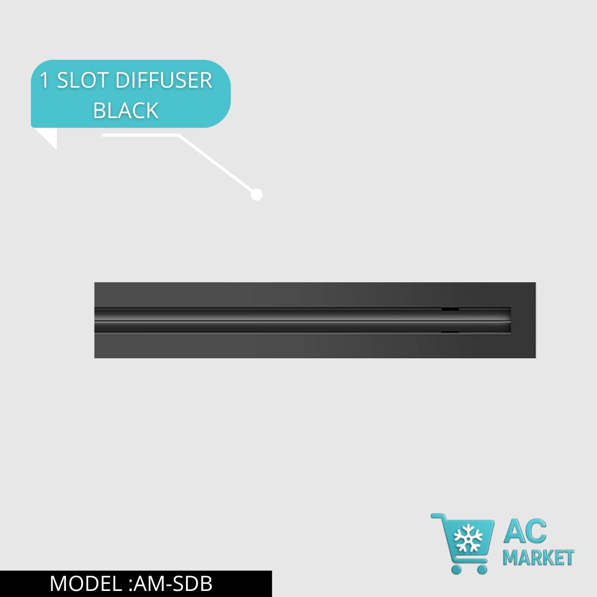 1 SLOT DIFFUSER BLACK سلوت ديفيوزر اسود