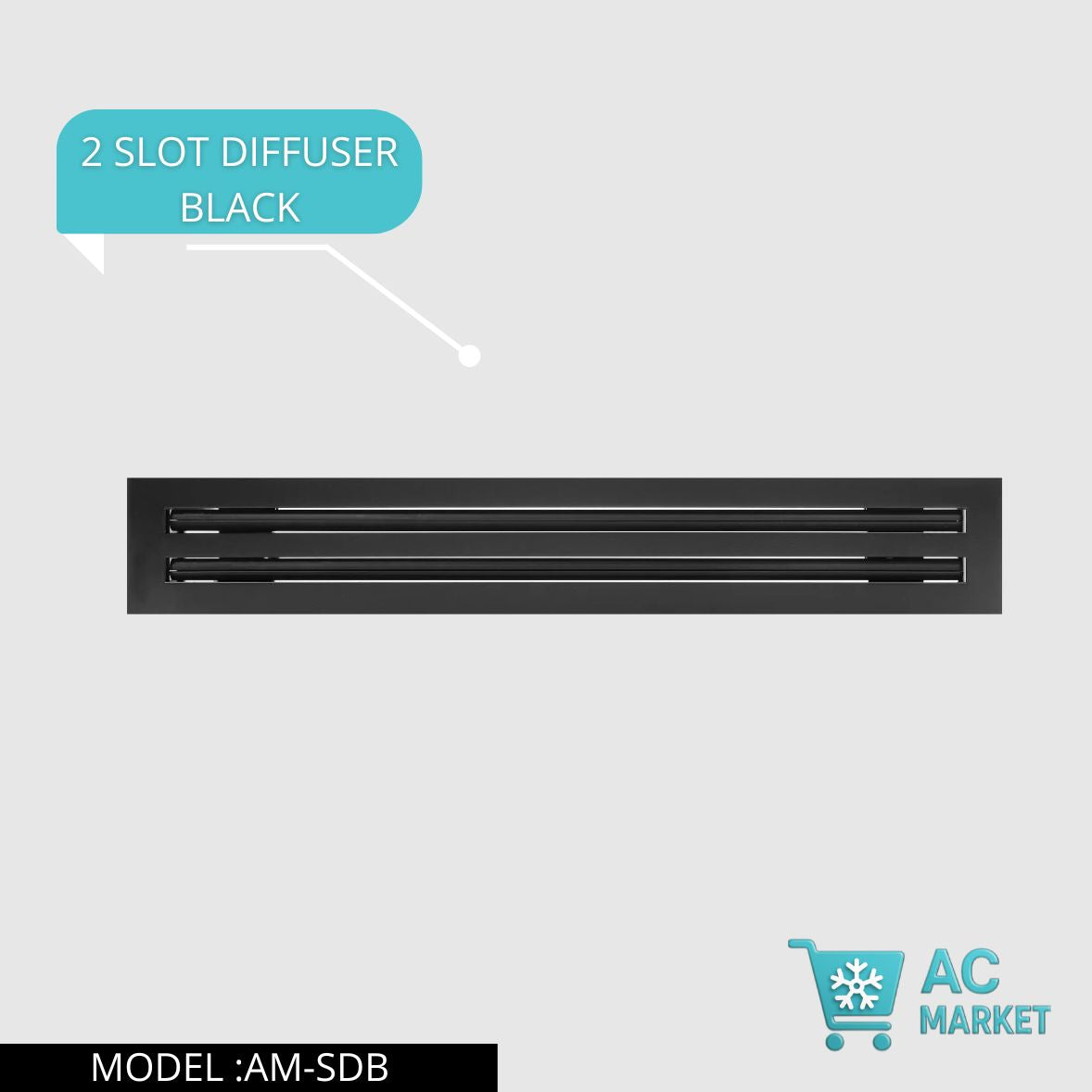 2 SLOT DERRUSER BLACK سلوت ديفيوزر اسود