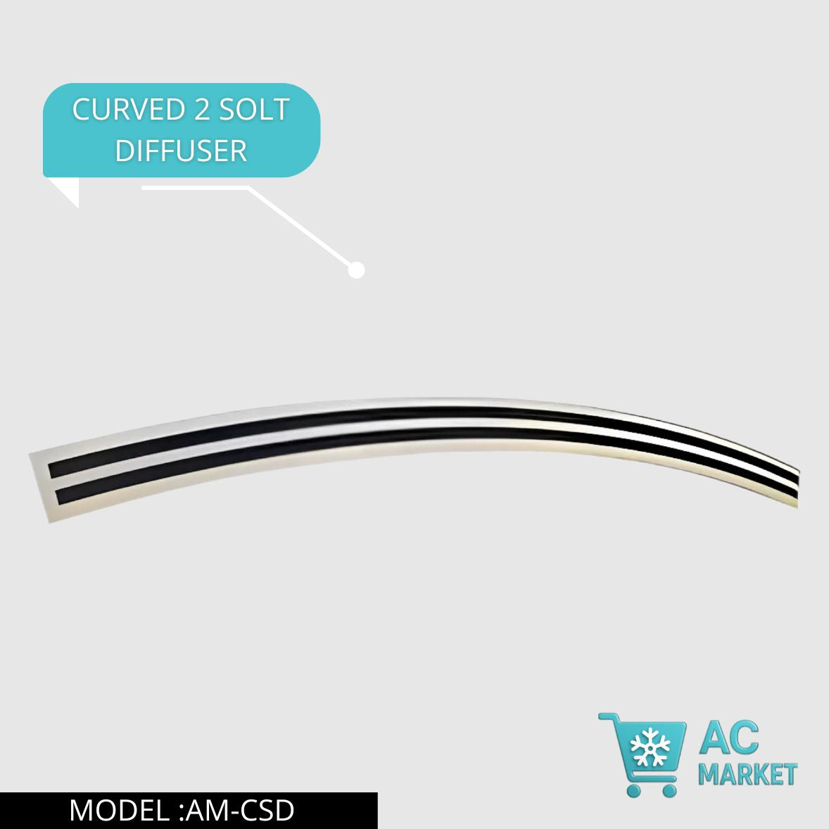 2 SLOT CURVE DIFFUSER سلوت ديفيوزر منحني