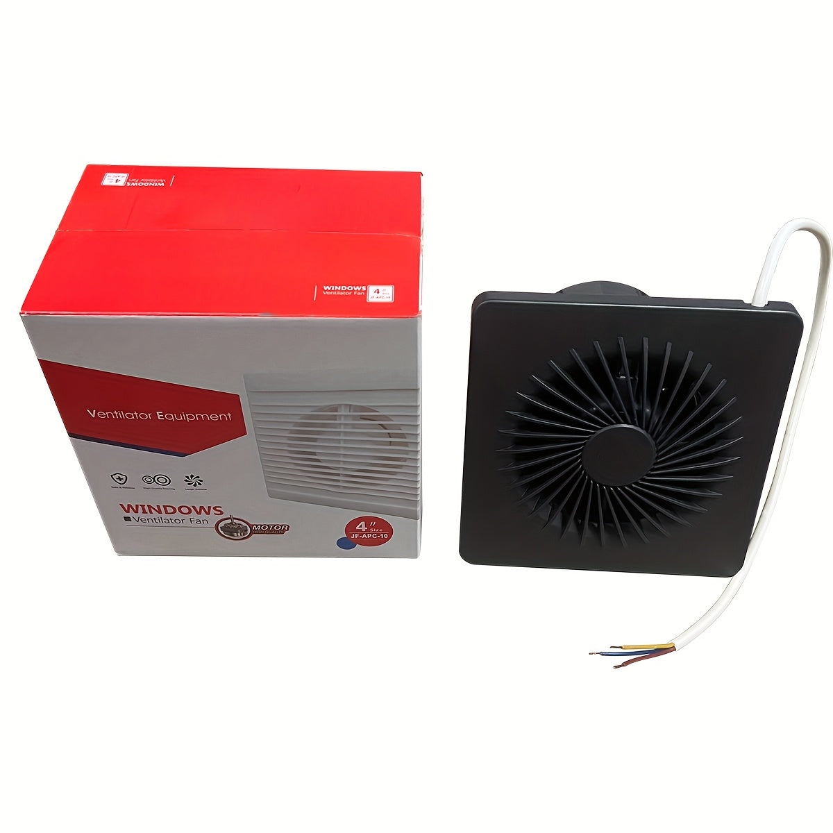 4-Inch Ventilation Fan, European Standard Exhaust Fan, 100m3/h Airflow, Hardwired Installation, Air Purification Equipment with Deflector Baffle, Quiet Operation, Dehumidifying &amp; Ventilating for Kitchen, Bathroom, Pet Room, G