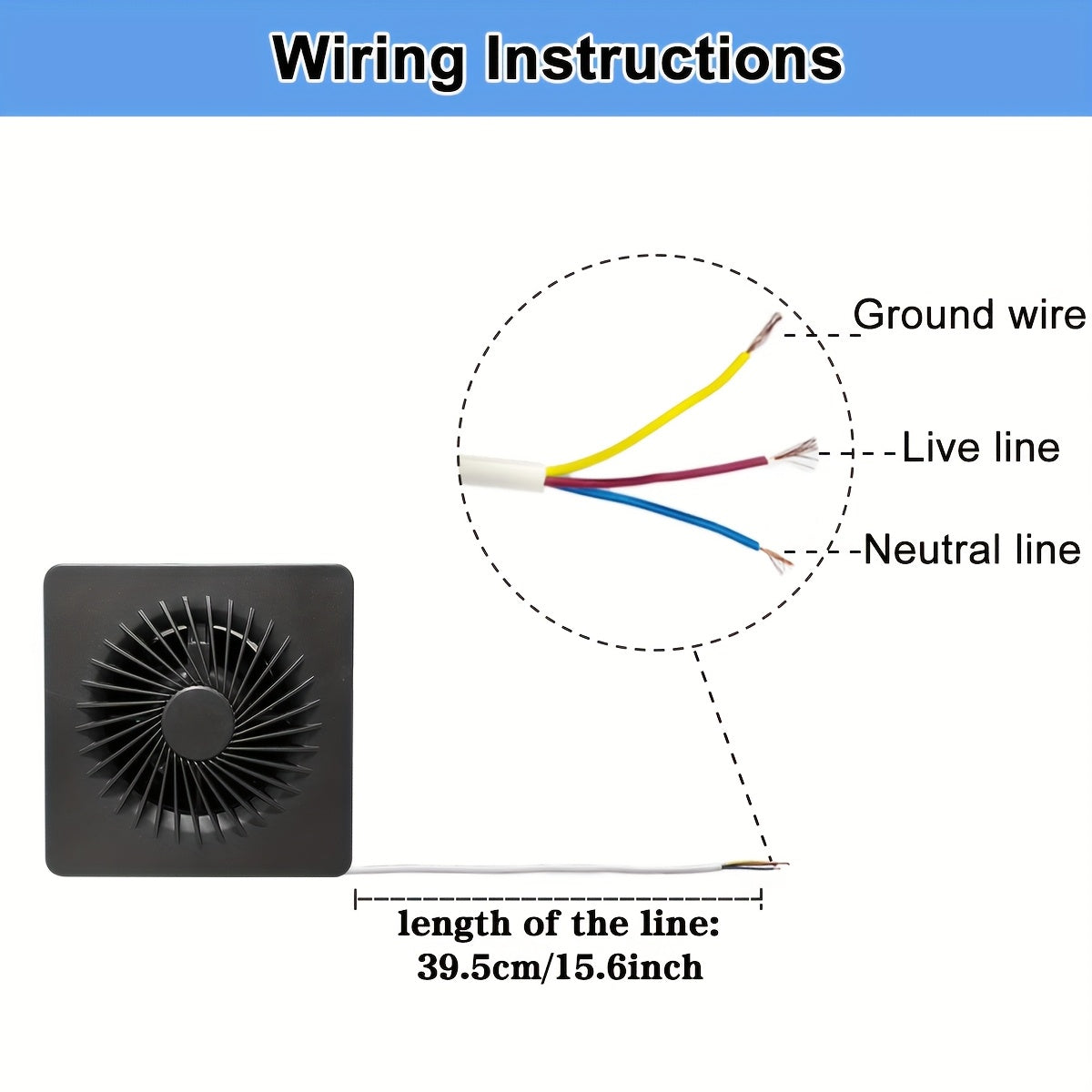 4-Inch Ventilation Fan, European Standard Exhaust Fan, 100m3/h Airflow, Hardwired Installation, Air Purification Equipment with Deflector Baffle, Quiet Operation, Dehumidifying &amp; Ventilating for Kitchen, Bathroom, Pet Room, G