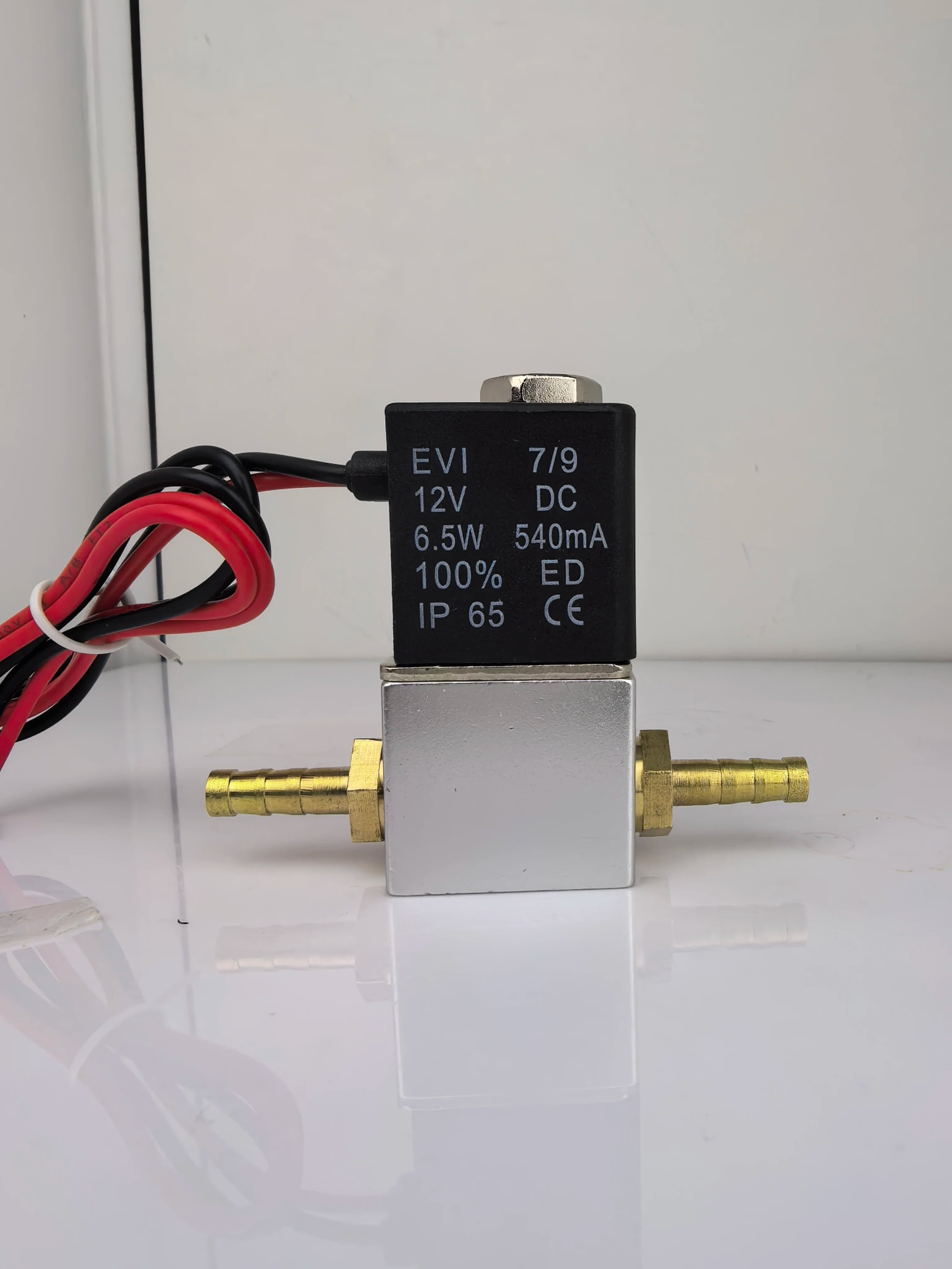 DC12V 24V AC110V 220V Normally Closed 1/4"Silent Oil Free Bidirectional NormallyClosed Pneumatic Solenoid Valve