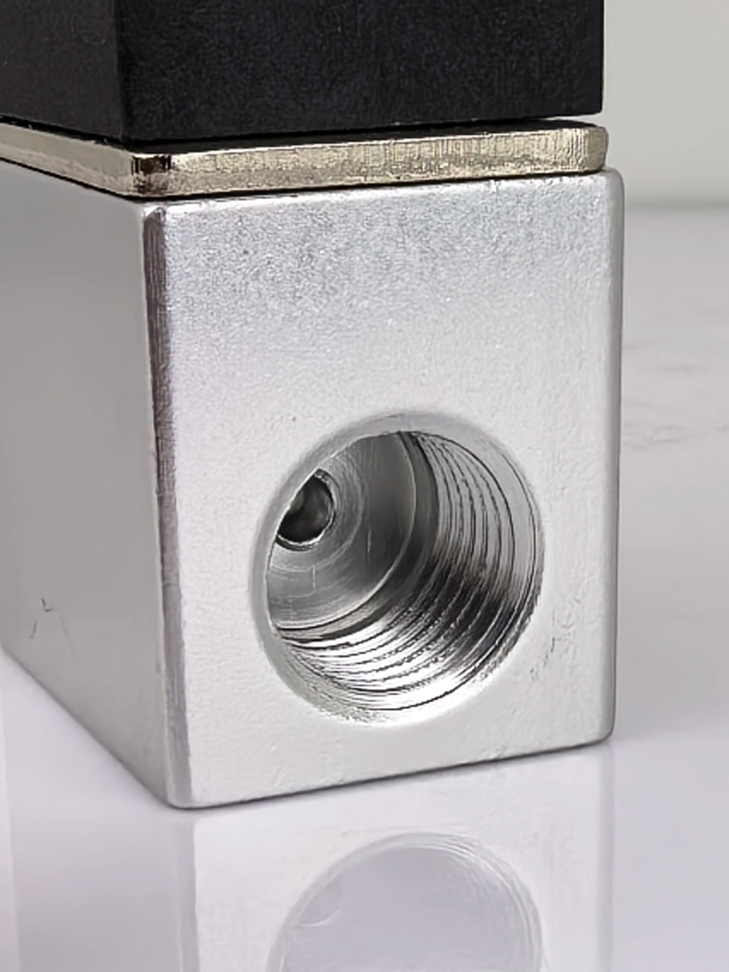 DC12V 24V AC110V 220V Normally Closed 1/4"Silent Oil Free Bidirectional NormallyClosed Pneumatic Solenoid Valve