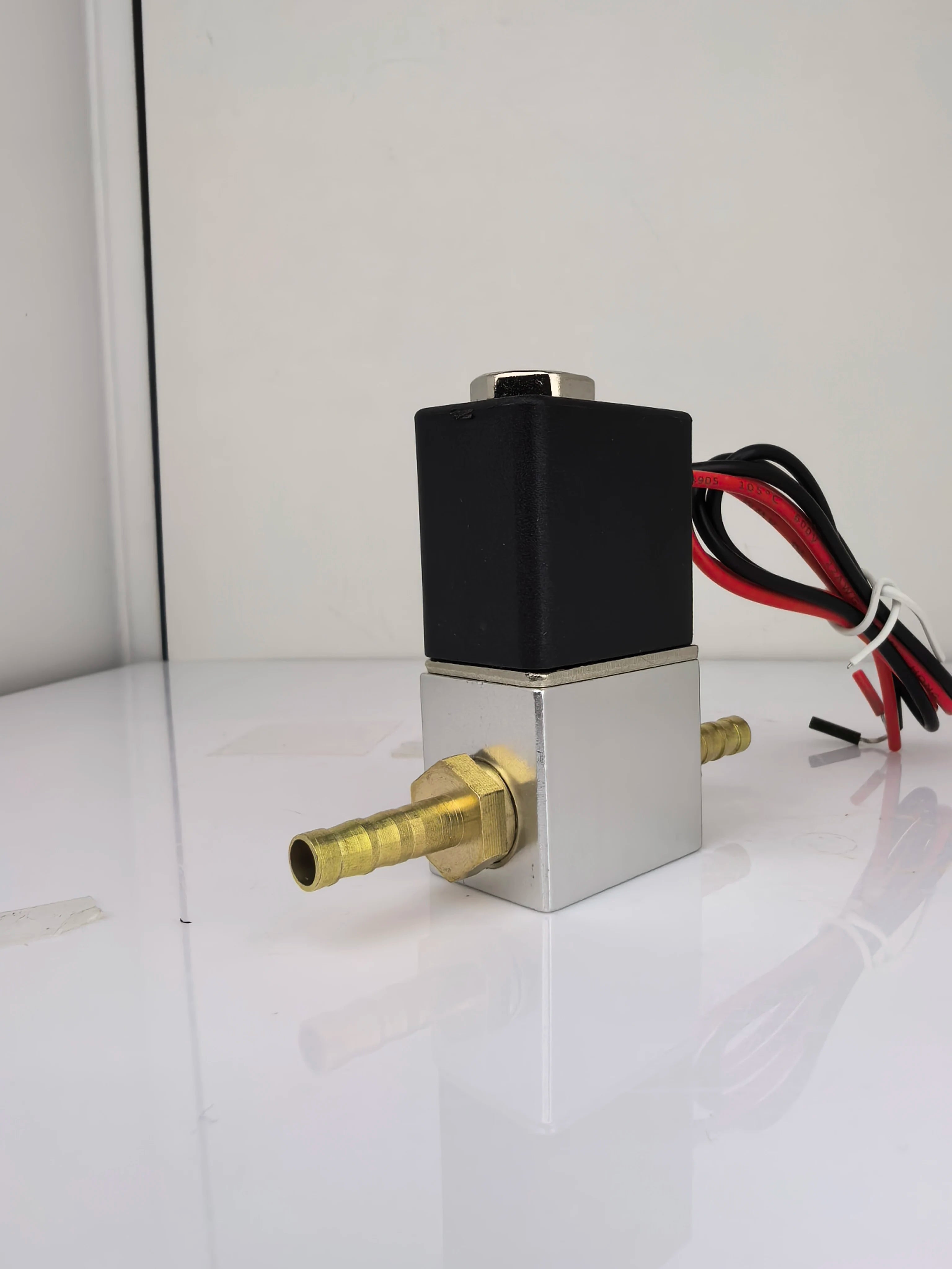 DC12V 24V AC110V 220V Normally Closed 1/4"Silent Oil Free Bidirectional NormallyClosed Pneumatic Solenoid Valve
