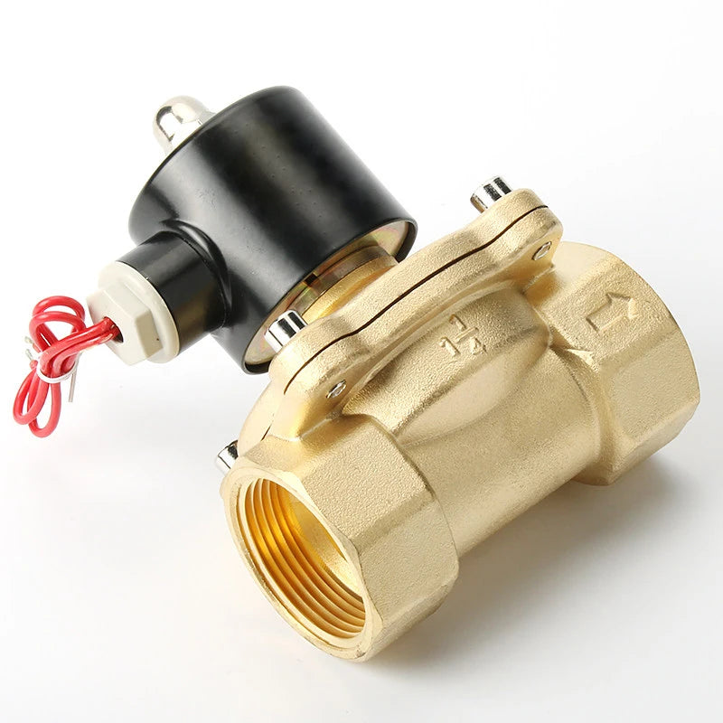 DN15 DN20 DN25 DN32 DN40 DN50 Electric Solenoid Valve 220V 110V 24V 12V Normally Closed Brass Solenoid Valve For Water Oil Air