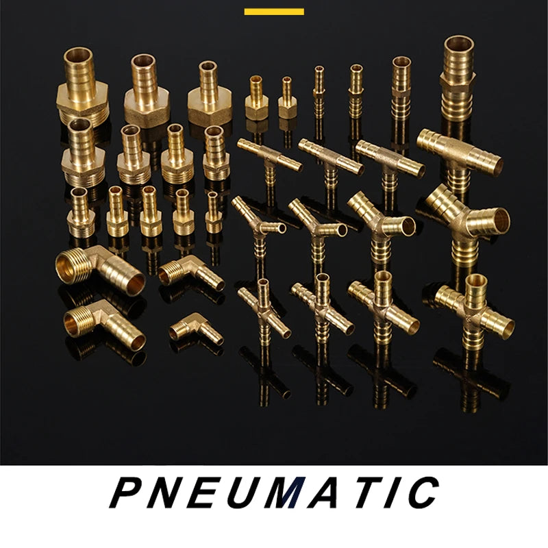 Hose Brass Pipe Fitting 4mm 6mm 8mm 10mm 12mm 19mm Barb Tail 1/8" 1/4" 1/2" 3/8" BSP Male Connector Joint Copper Coupler Adapter