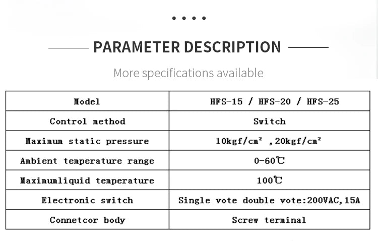 G1 HFS-25 Automatic Stainless Steel Paddle Water Flow Switch Liquid Controller Valve Sensor 1 Inch 1/2 3/4 12V to AC220V