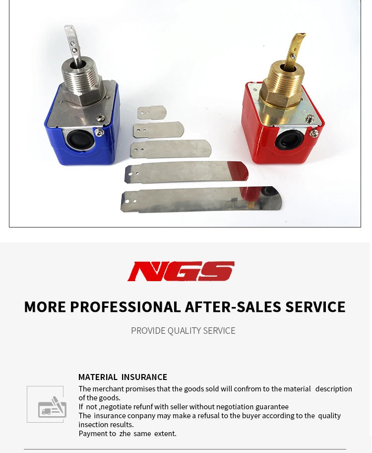 G1 HFS-25 Automatic Stainless Steel Paddle Water Flow Switch Liquid Controller Valve Sensor 1 Inch 1/2 3/4 12V to AC220V
