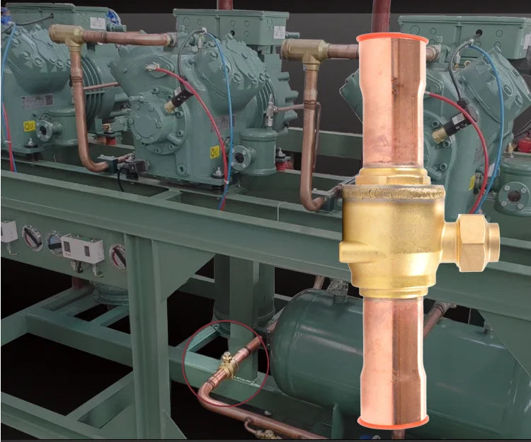 refrigerant ball valve SGB Air conditioning cold storage shut-off valve 1012 22mm refrigerantion valve  