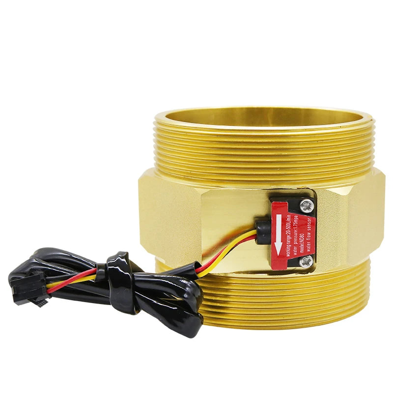 DN15 DN20 DN25 DN80 Water Flow Sensor Brass 1.75MPa Hall Sensor Turbine Flowmeter DC5~18V Used To Measure The Flow Of The Medium
