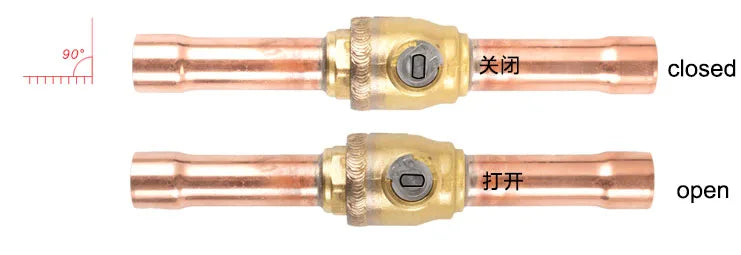 refrigerant ball valve SGB Air conditioning cold storage shut-off valve 1012 22mm refrigerantion valve  