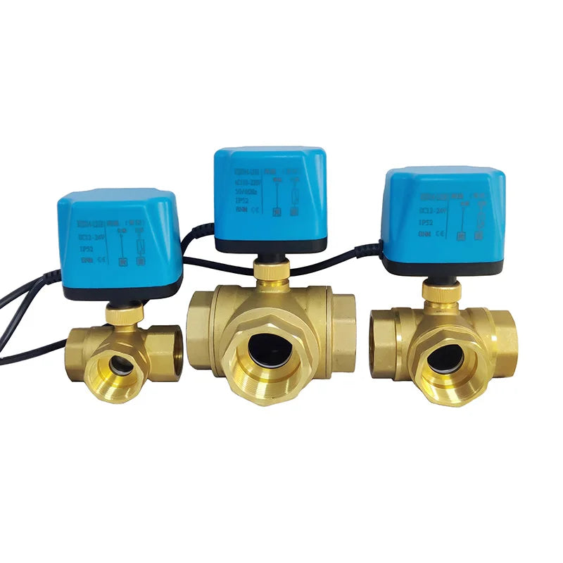 Tuya WiFi Smart Water Valve 3 Way Motorized Electric Ball Valve Smart Switch Timing Smart Life APP Alexa Alice Google Home