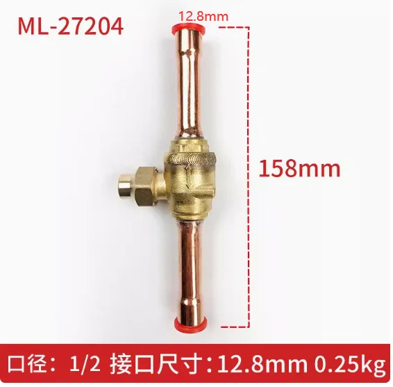 refrigerant ball valve SGB Air conditioning cold storage shut-off valve 1012 22mm refrigerantion valve  