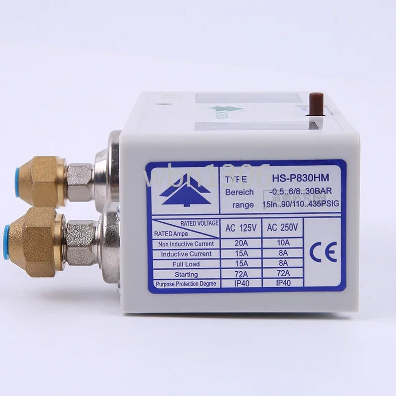 Pressure controller: high and low pressure, air pressure switch, air conditioner, automatic vacuum pressure controller, 830HM