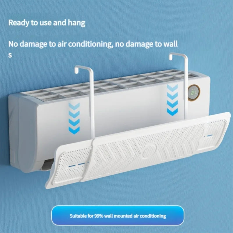 New Air Conditioner Windshield Anti-Direct Blowing Universal Windproof Wall-Mounted Air Outlet Baffle Confinement Cold Air Guide
