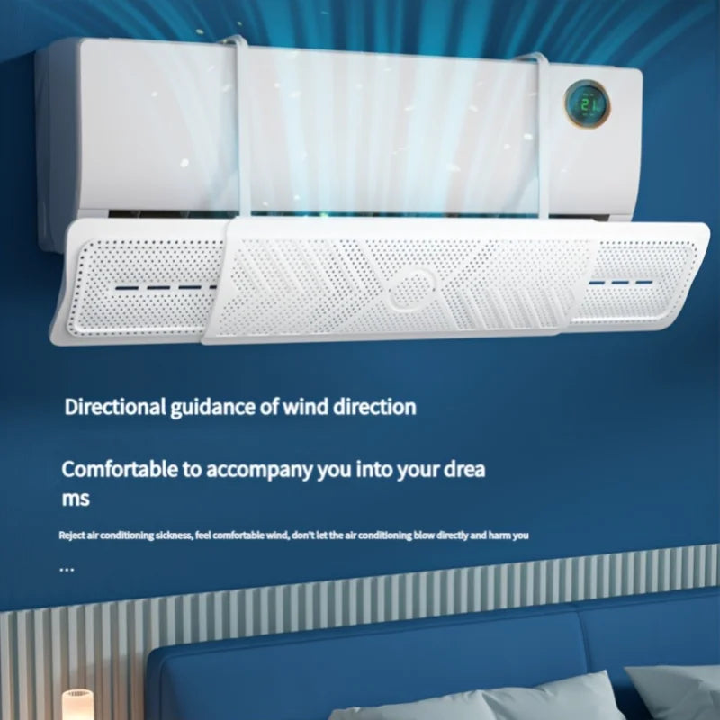 New Air Conditioner Windshield Anti-Direct Blowing Universal Windproof Wall-Mounted Air Outlet Baffle Confinement Cold Air Guide