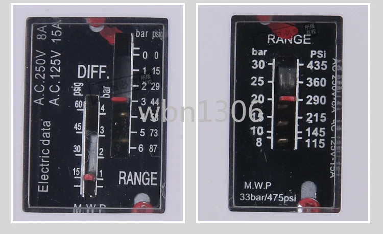 Pressure controller: high and low pressure, air pressure switch, air conditioner, automatic vacuum pressure controller, 830HM