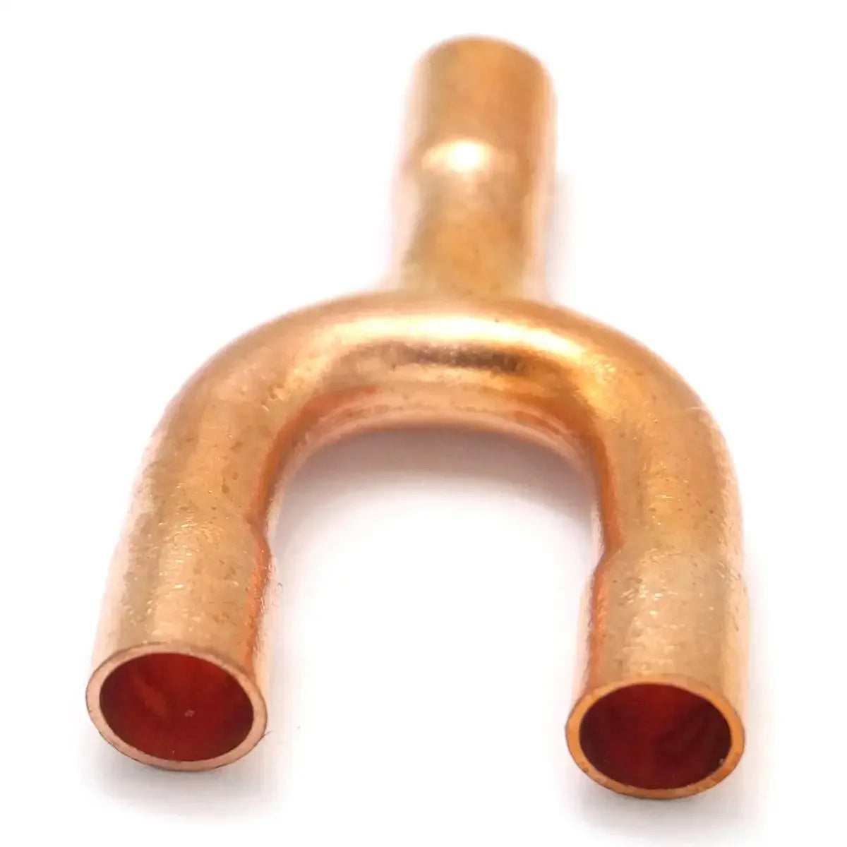 6.3x0.6x21mm  Copper End Feed Equal Y 3 Ways Welding Pipe Adapter Fitting Air Conditioner Refrigeration Gas Water Oil