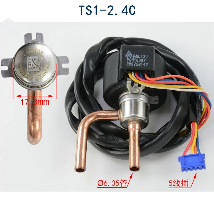 Sanhua DPF Series Control Valve DC12V 5 6 wire frequency repair R22 R404 134a Air Conditioner electronic expansion valve