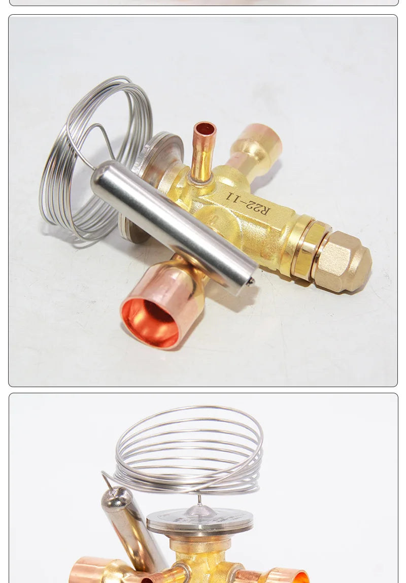 Refrigeration Expansion Valve For Air Conditioner Heat Pump Cold Storage Welding Flow Control Pressure Regulator