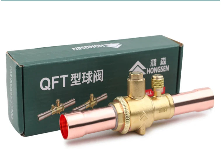 Hongsen QFT Air conditioning cold storage refrigerantion shut-off valve 6-54mm  refrigerant ball valve
