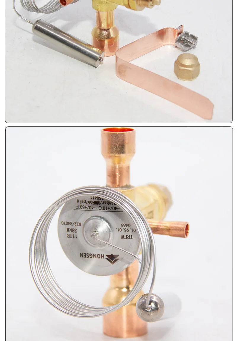 Refrigeration Expansion Valve For Air Conditioner Heat Pump Cold Storage Welding Flow Control Pressure Regulator