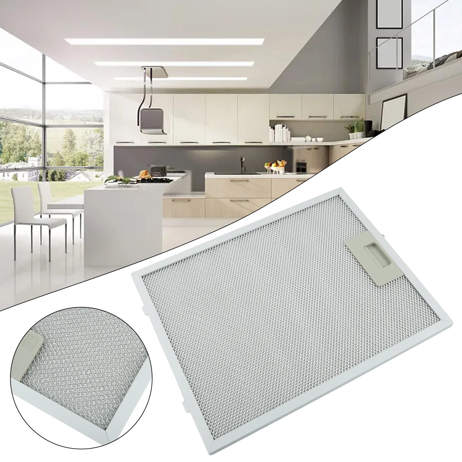 Hood Filter Cooker Hood Grease Filter Kitchen Extractor Ventilation Aluminum Aspirator Filter Mesh