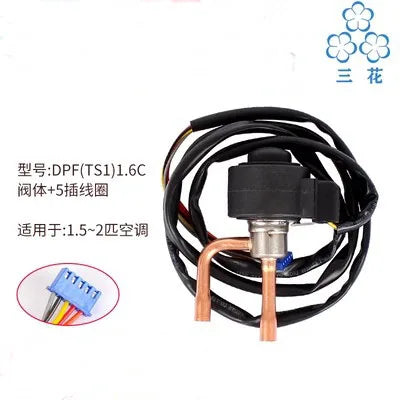 Sanhua DPF Series Control Valve DC12V 5 6 wire frequency repair R22 R404 134a Air Conditioner electronic expansion valve