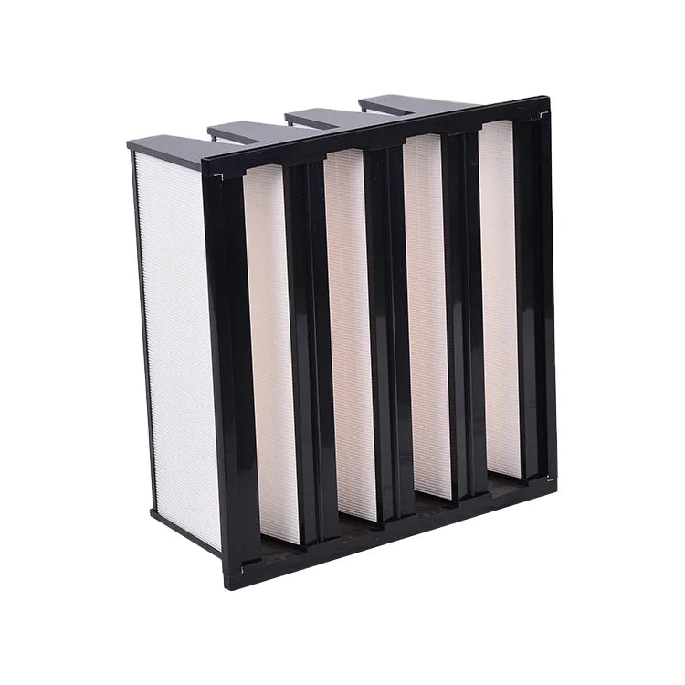 V BANK Filter F7 F8 F9/ABS Plastic Frame Rigid Filter For Ac System 592x592x292 Mm Gas Turbine Air Filter