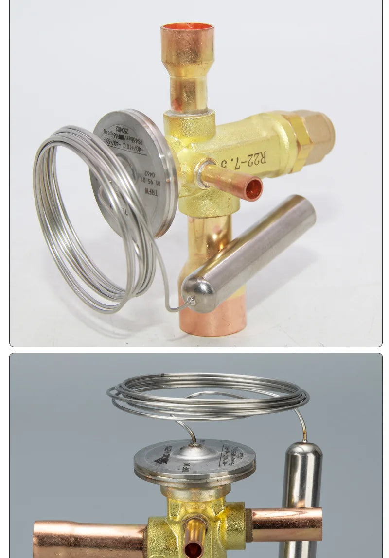 Refrigeration Expansion Valve For Air Conditioner Heat Pump Cold Storage Welding Flow Control Pressure Regulator