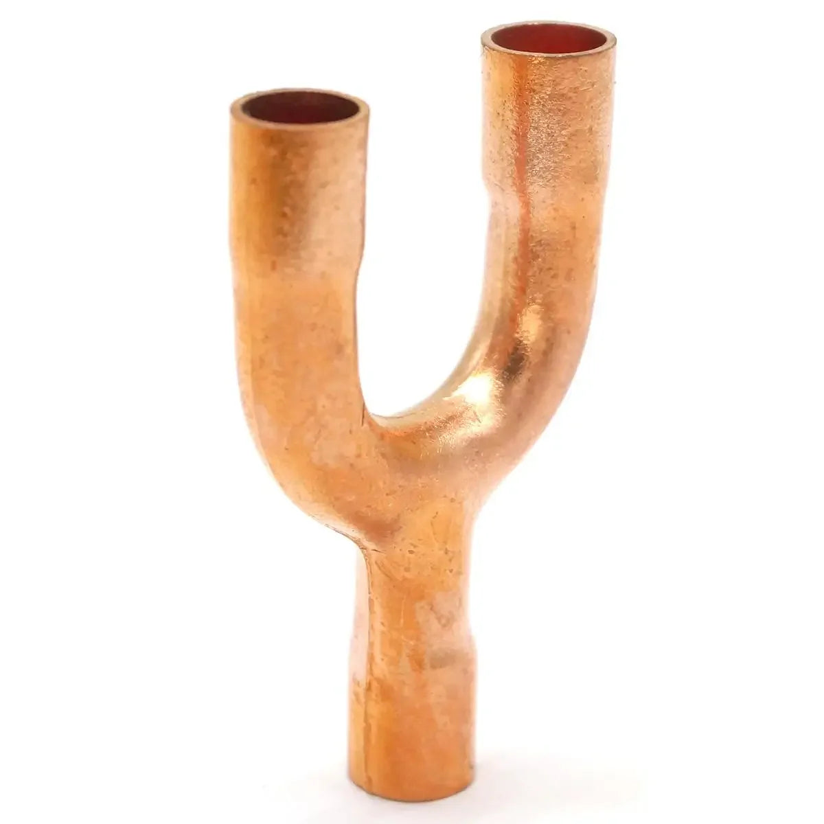 6.3x0.6x21mm  Copper End Feed Equal Y 3 Ways Welding Pipe Adapter Fitting Air Conditioner Refrigeration Gas Water Oil