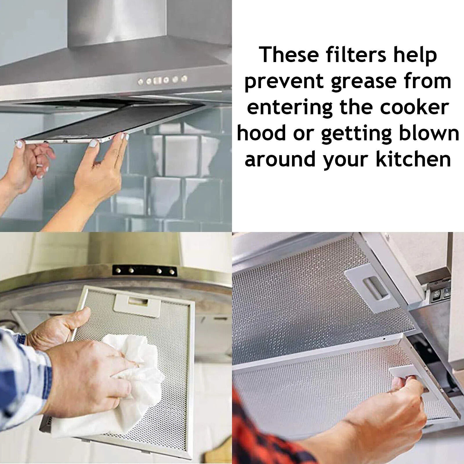 r Metal Mesh Extraction Ventilation Filter 400 X 300 X 9 Mm Range Hood Metal Grease Filter
