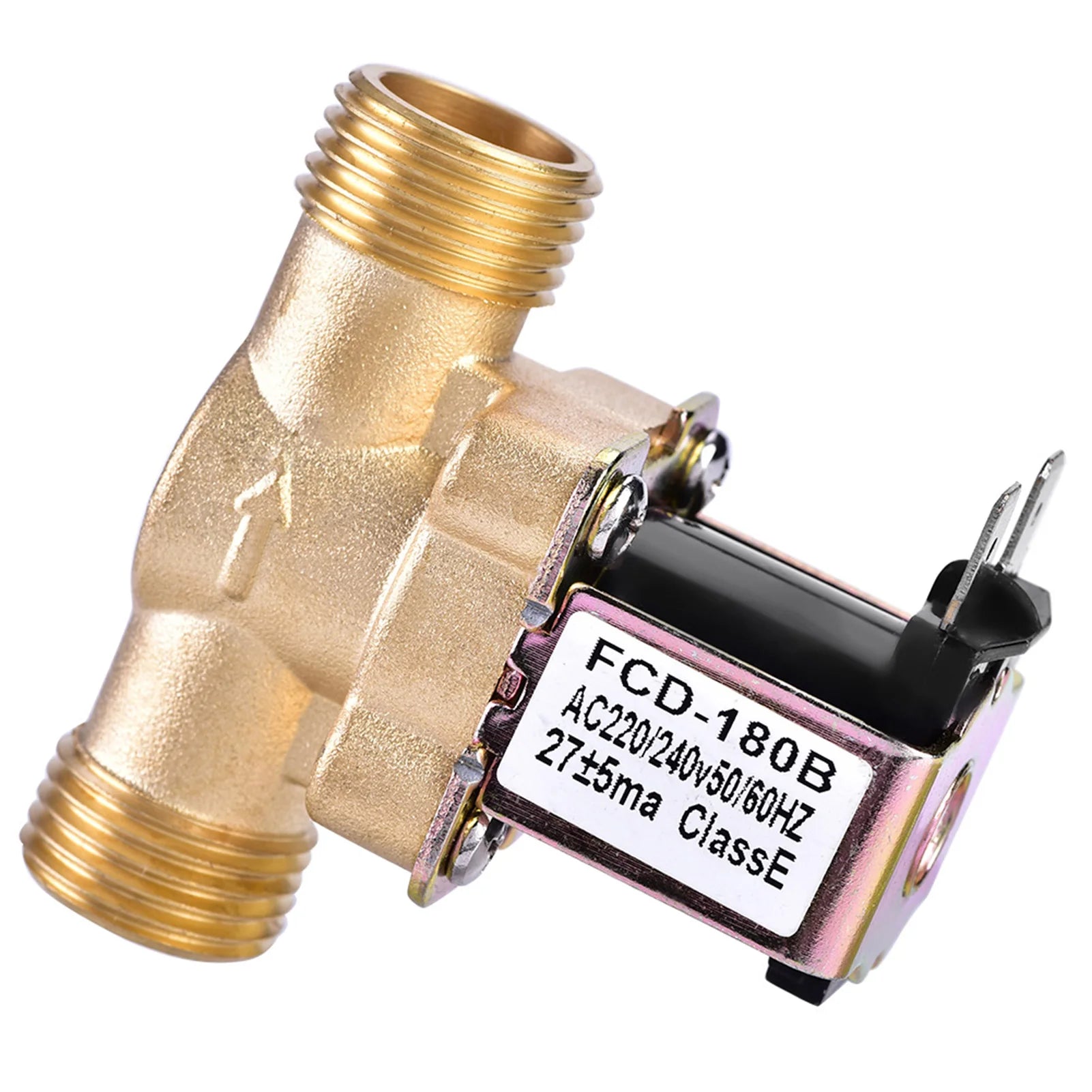 1/2" AC 220V Normally Closed Brass Electric Solenoid Magnetic Valve For Water Control AC Water Valve Electric Valve Water Valve