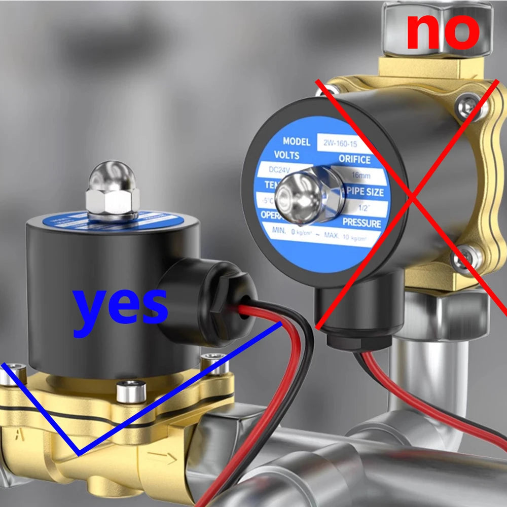 Electric Solenoid Valve 1/4" 3/8" 1/2" 3/4" 1" DN8/10/15/20/25/50 Normally Closed Pneumatic for Water Oil Air 12V 24V 220V