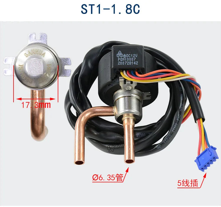 Sanhua DPF Series Control Valve DC12V 5 6 wire frequency repair R22 R404 134a Air Conditioner electronic expansion valve